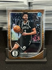2025-26 Bowman Basketball Chrome Cameron Johnson Reptilian Refractor