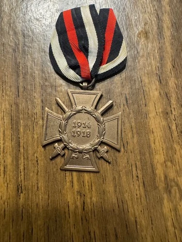 WW1 German Army Military Hindenburg Cross with Swords 1914 1918 Medal Authentic