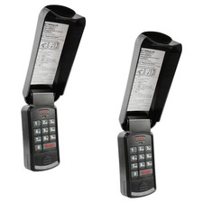 2 Replacement Garage Door Opener Wireless Wall Keypad Black for Genie GK-R