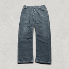 Polo Ralph Lauren Corduroy Trousers Mens 35" Vintage 90s Cord Pants, Blue