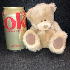 Carte Blanche Golden Original Brown Bear Small Plush Soft Toy Seated RARE 5”