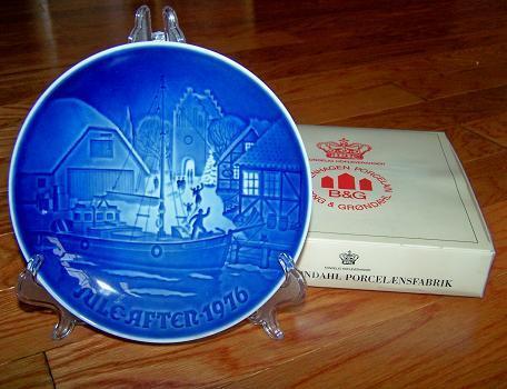 BING & GRONDAHL COPENHAGEN CHRISTMAS WELCOME 1976 PLATE - Picture 1 of 4