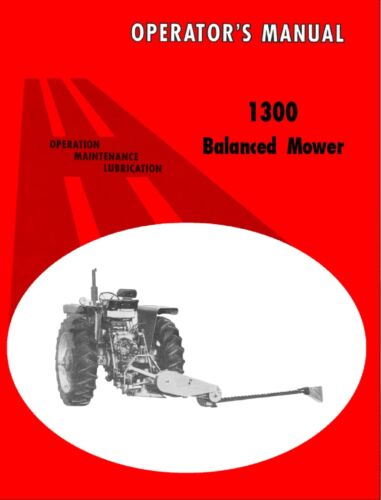 IH International Harvester 1300 3pt Hitch Balanced Head Sickle Mower Manual - Picture 2 of 15