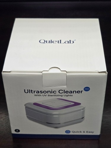 QuietLab Ultrasonic Cleaner / Anti-Snoring Mouthpiece (x3) / Soft Cleaning Brush