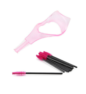 Wimpernwerkzeug Mascara Schild Schutz Applikator Kamm Lockenwickler Anleitung gratis 10 Pinsel