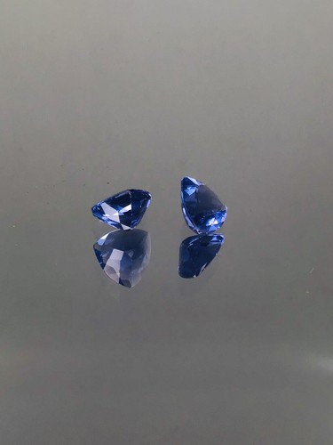 Rare 2.40 Carat Fluorite Precision Cut Color Change Trillion Pair Untreated - Picture 6 of 8