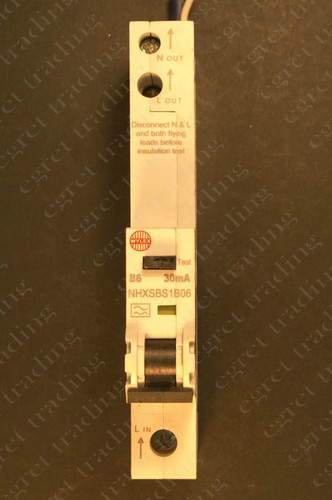 Wylex NHXSBS1 30mA RCBO Range Circuit breaker - type A - TESTED - Picture 2 of 14