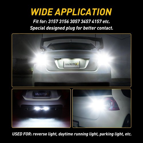 AUXITO 3157 LED Bombillas de Respaldo Inverso Blanco 6000K Canbus Sin Errores 2400LM - Imagen 4 de 21