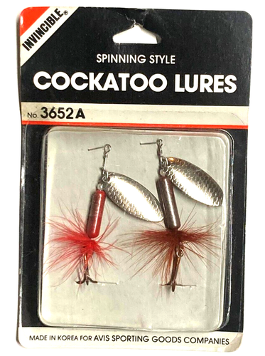 Invincible Vintage Spinning Style Cockatoo Lures 2-Count Set No. 3652A - 第 1/22 張圖片