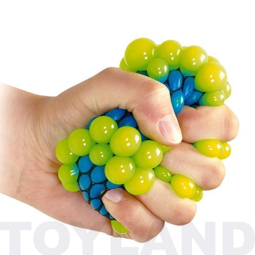 MESH BALL SQUEEZY STRESS TOY BOY GIRL FIDGET SENSORY BOREDOM RELIEF SELF ISOLATE - Picture 2 of 4