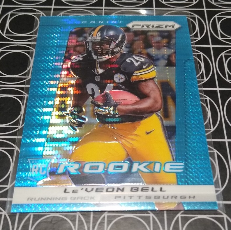 LE'VEON BELL STEELERS 2013 PANINI PRIZM LIGHT BLUE PULSAR PRIZM ROOKIE RC #259