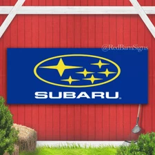 Subaru Banner Car Show Street Racing Man Cave Garage Banner sign with grommets