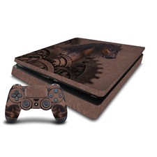 SIMONE GATTERWE STEAMPUNK HORSE VINYL SKIN FOR PS4 SLIM CONSOLE  CONTROLLER