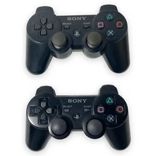 Untested- Sony Playstation 3 Dualshock 3 Controllers PS3 Model CECHZC2U Lot Of 2