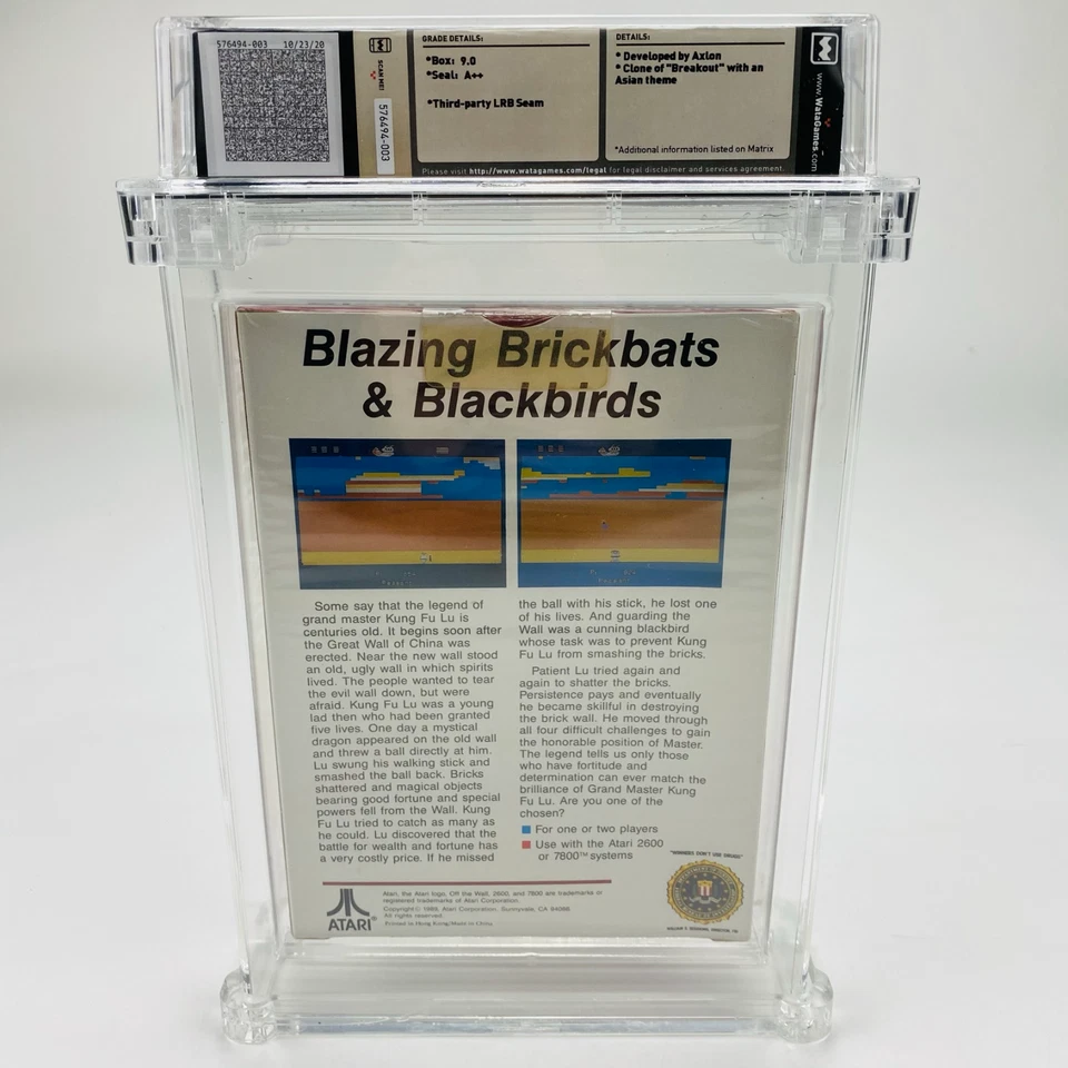 Off the Wall - Atari 2600 Red Box 1989 Factory Sealed Graded NIB WATA 9.0 A++ - Image 4 of 4