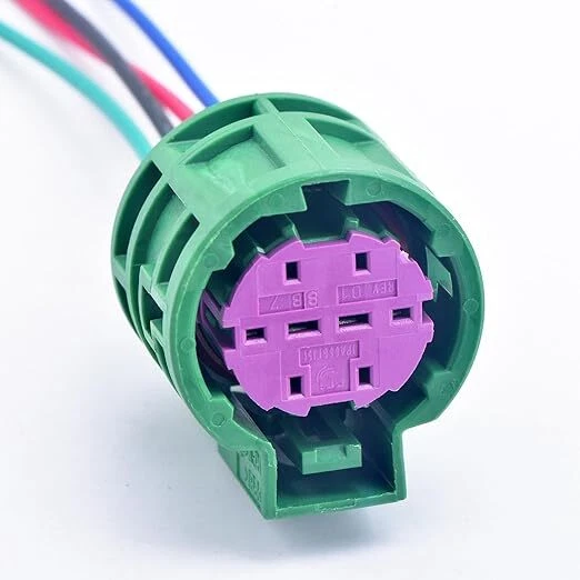 Conector de faros verde coleta enchufe redondo para Jeep Cherokee Fiat 500L 2014-18 Foto 2 de 4