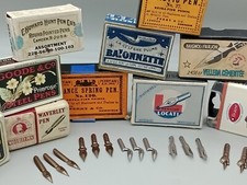 SOLD IN MULTIPLES X 3 - Vintage Dip Pen Nibs Apothecary -Perry, Zebra G, Hunt, .