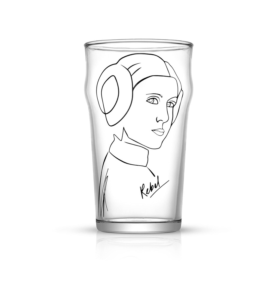 Striking Sketch Art Star Wars Pint Glasses Set of 4 Pint Glass