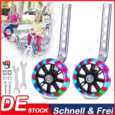 2x Stützräder Kinderfahrrad Hilfsrad Sicherheits Stützräder Universal für 12-20''