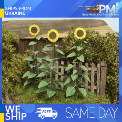 Model Scene VG4-024 1/45 1/56 Sunflowers Diorama upgrade