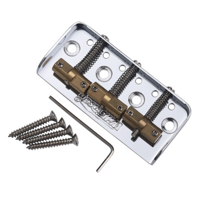 Wilkinson WTBS Short Telecaster Bridge Brass Saddles for Tele Guitar Chrome