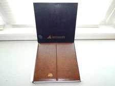 *READ CAREFULLY* New Open Box PERSONALIZED Art Leather Brown Photo Display Album