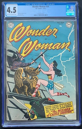 Wonder Woman #54 DC 1952 CGC 4.5