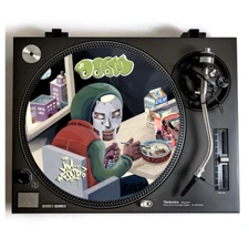 MF DOOM Turntable Slipmat for Vinyl Records 12" DJ Slip Mat hip hop vinyls
