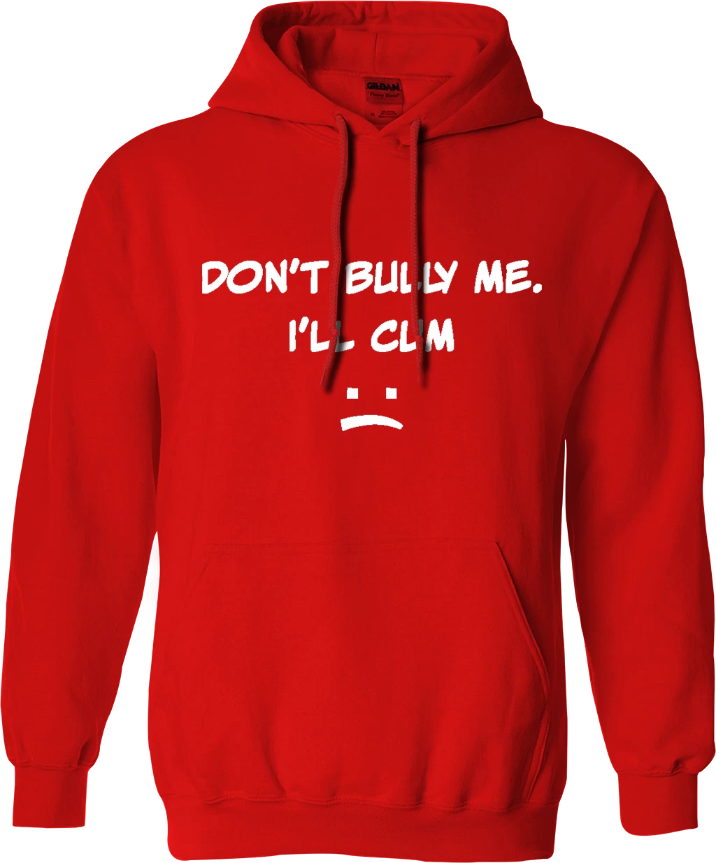 RHUDE Felpa con cappuccio DON'T BULLY ME I'LL CUM maleducata sarcastica offensiva divertente scherzo umorismo regali