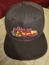 World Industries Skateboard Snapback Hat Flameboy Willy Brown 90  s Rare Vintage