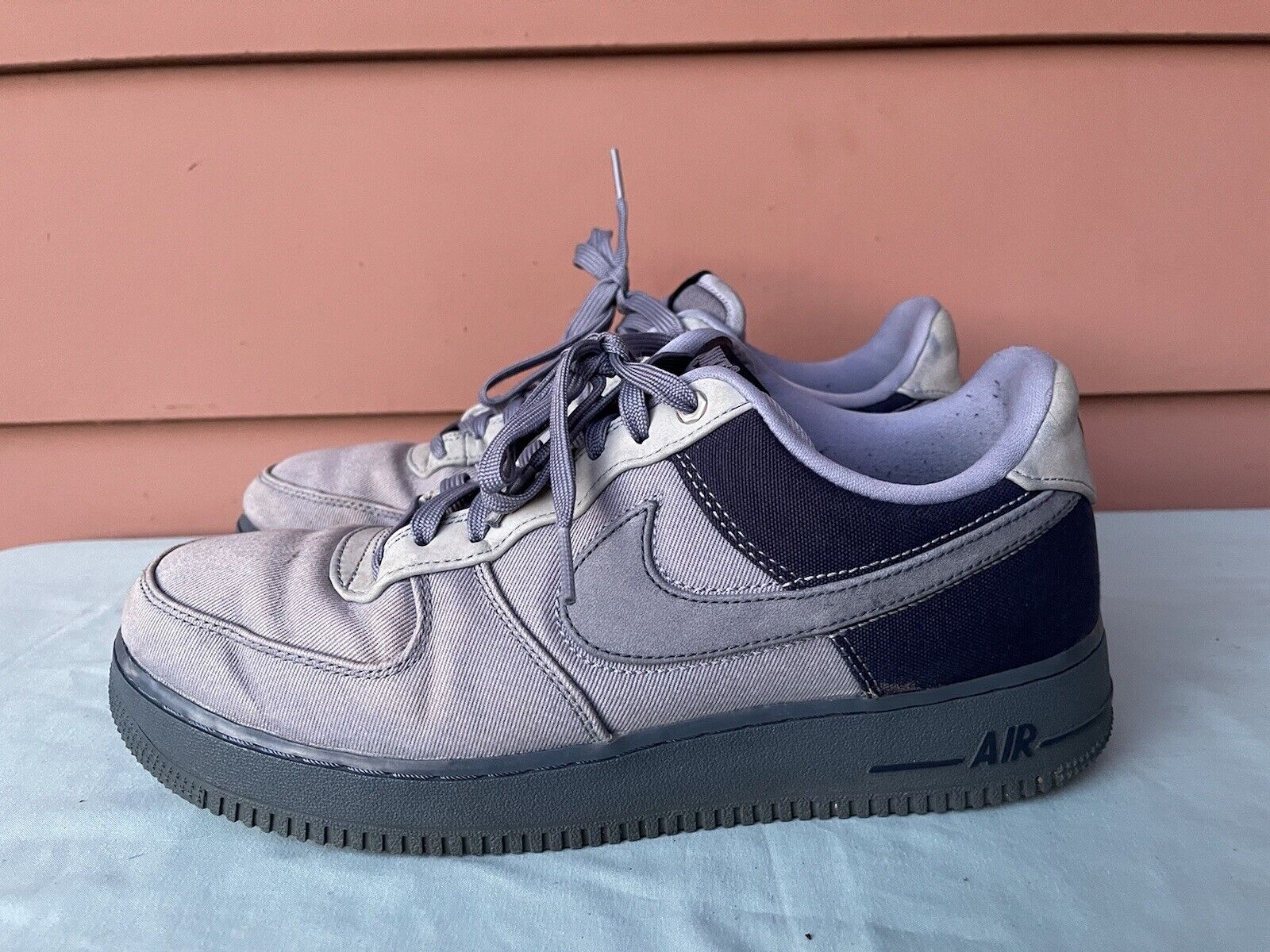 RARE Nike Force 1 07 Premium Ashen Slate Blue Men US 10.5 Shoe D9 | eBay