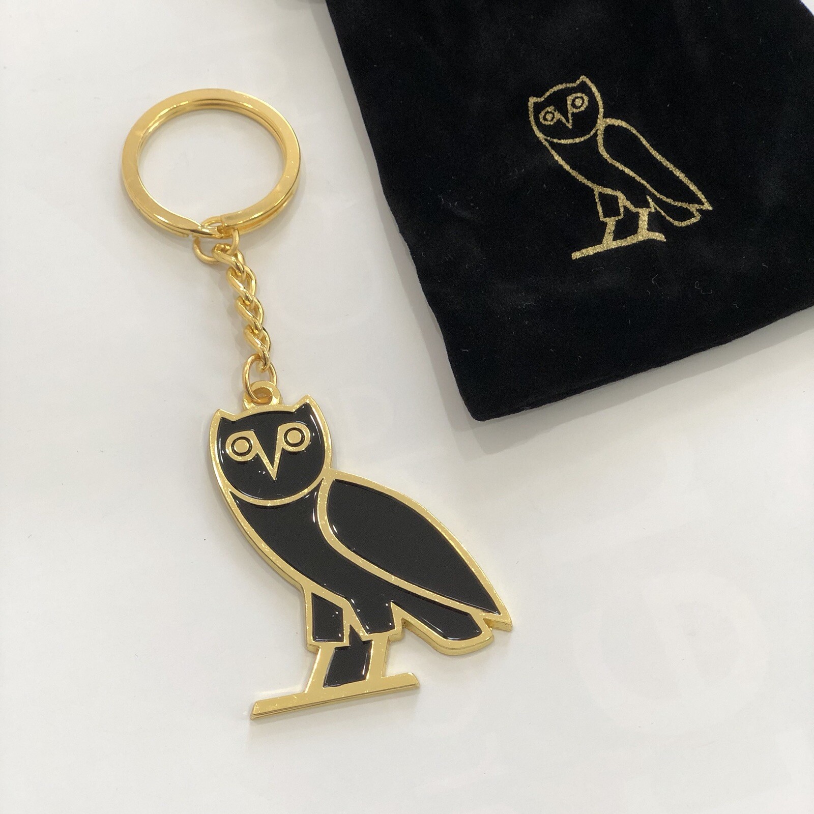 OVO Drake Owl Gold Metal Keychain Engraved w/ Bag (Same Day Shipping from  NYC) | eBay