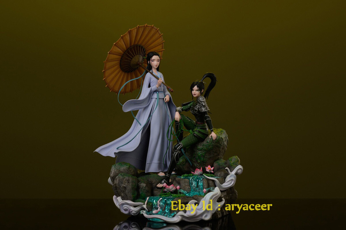 Mayflies Studio White Snake Xiao Bai Xiao Qing Statue
