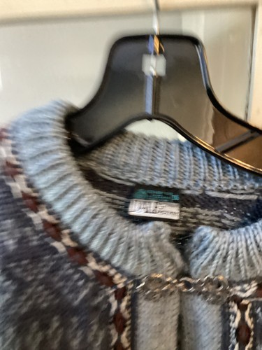 Womens Dale of Norway Blue Wool Winter Sweater Cardigan Size 36 Small GUC - Picture 4 of 5