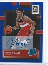 2022-23 Donruss Optic Rated Rookies Signatures Blue #206 Johnny Davis Auto /49
