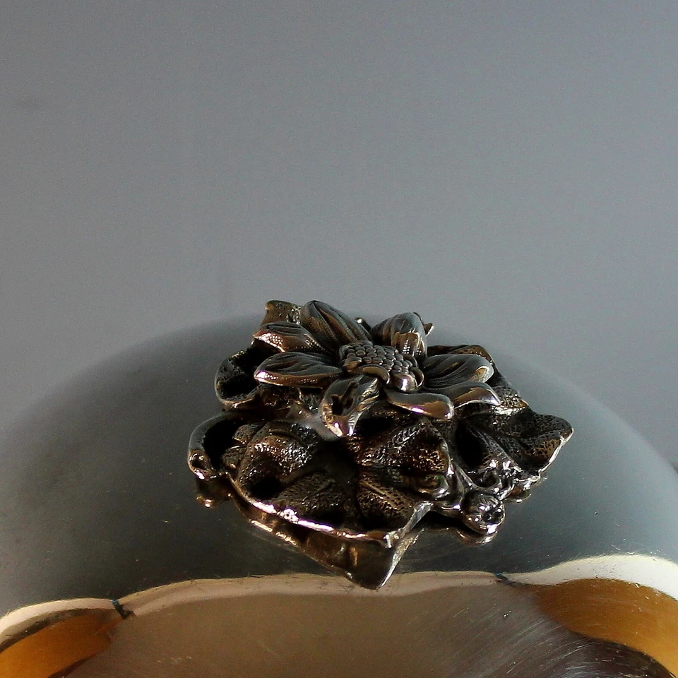 Antiguo plato de plata Walker & Hall plato de servir con tapa de alkington plato de plata Foto 4 de 4