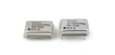RALTRON, C01100 12.000MHz Crystal Oscillator, Case: Through Hole, DIP-4 Lot of 2