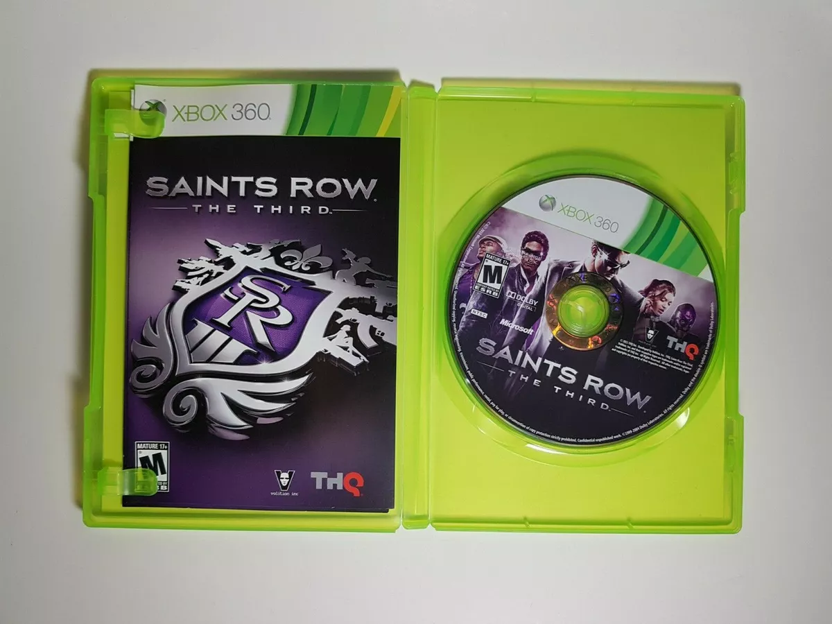 Saints Row: The Third (Microsoft Xbox 360, 2011) + Saints row 4 - Lot of 2  games 752919553176