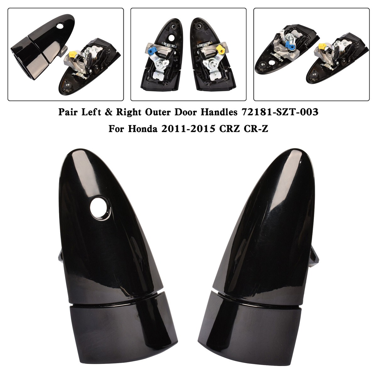 Pair Left&Right Outer Door Handles 72181-SZT-003 For Honda 2011