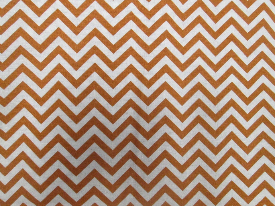 Small Chevron - Rust and Whte - 1 YD - 36"Lx 44"W - 100% Cotton - Very nice!!! - Image 3 of 4