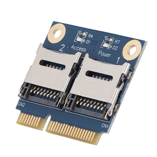 Mini PCI Adapter Card Extension Converter Adapter Dual (TF) Card To Mini PCI-E - Photo 3/5