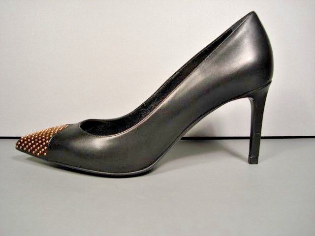 DÉCOLLETÉ CLASSICHE SAINT LAURENT YSL 37 7 BORCHIE PUNTA NERA IN PELLE PUNTA NUOVA