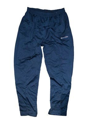 Champion vintage Track Pants Gr. XL 00er unten Knopfhose Trainingshose blau MU2