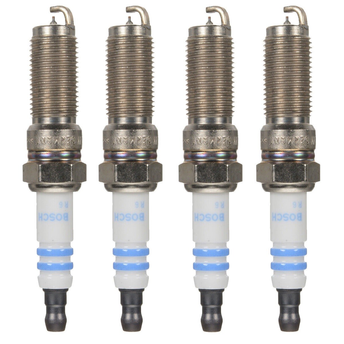 Bosch OE Fine Wire Set of 4 Double Iridium Spark Plugs Gap .031 For Ford Lincoln