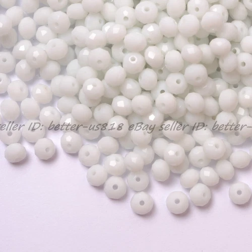 Wholesale Quality Czech Crystal Faceted Rondelle Spacer Beads 4MM 6MM 8MM 10MM - Picture 99 of 101