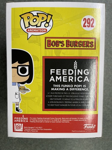Funko POP! Animation Bob's Burgers Tina Belcher 292 Box Mittagessen exklusiv - Bild 6 von 8