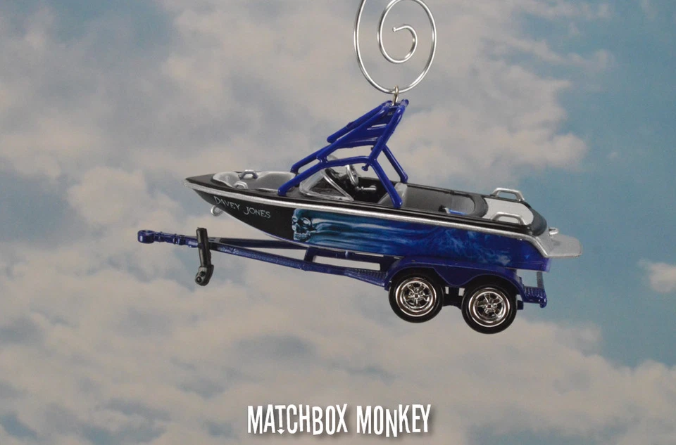 Waterski Wakebord Boat Custom Christmas Ornament Mastercraft Moomba Supra Action - Image 2 of 4