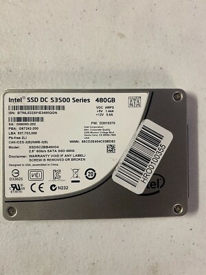 Intel 2.5'' 480GB  SSD SOLID STATE SSD Drive SATA, S3500 S3510 S3520 etc. mixed