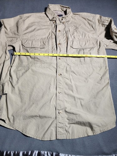 Woolrich Shirt Mens Small Button Up Khaki Long Sleeve Elite Series Tactical - Picture 13 of 19