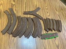   Thomas the Train Trackmasters/ Dark Brown Plastic Tracks replacement lot 19 Pc
